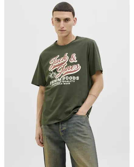 T-shirt Homme JJELOGO TEE SS O-NECK 2 COL AW25 SN Vert