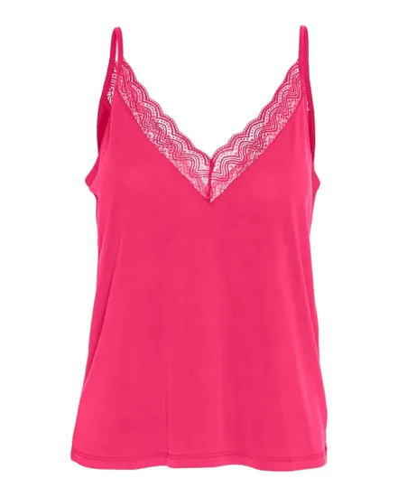 Débardeur Femme VMIMILA SINGLET V-NECK TOP JRS BTQ Rose