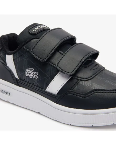 Chaussures Bebe garcon Lacoste COURT SNEAKERS T CLIP Noir Sport 2000 Ref 47SUI0006 312