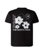 T-shirt Enfant G FLOWER GRAPHIC RELAXED S/S TEE Noir