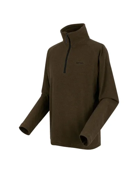 Polaire col zip Homme MONTES Marron