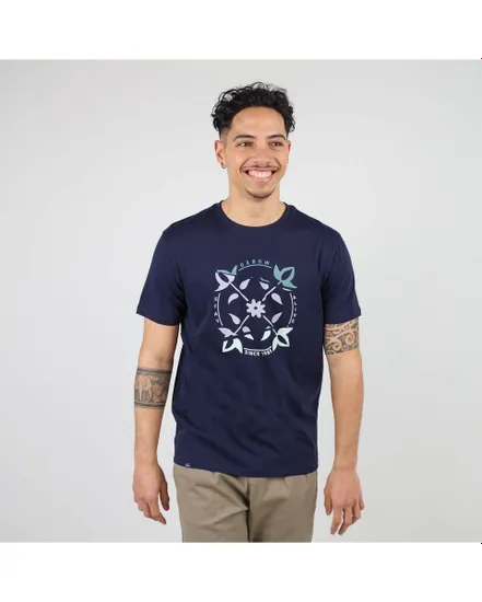 TEE SHIRT MANCHES COURTES GRAPHIQUE Homme Bleu