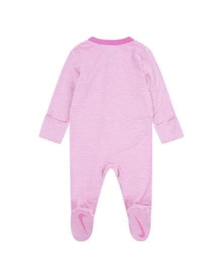 Combinaison Bébé NKN STRIPED FOOTED COVERALL Rose