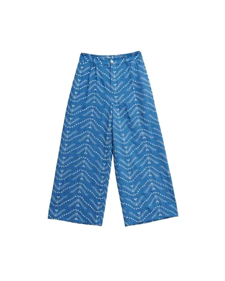 Pantalon Femme Chino Large Brodé