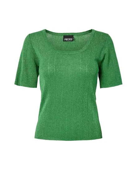 Top Femme PCSALIMA SS Squared Knit Top MSA