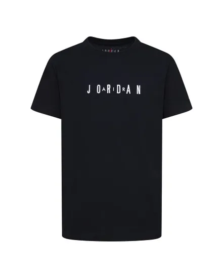T-shirt Enfant JDB MJ WORDMARK EMB CREW Noir