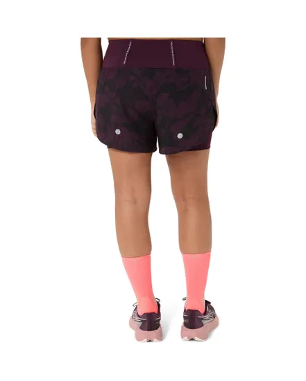 Short Femme ROAD ALL OVER PRINT 2-N-1 3.5IN SHORT Bordeaux