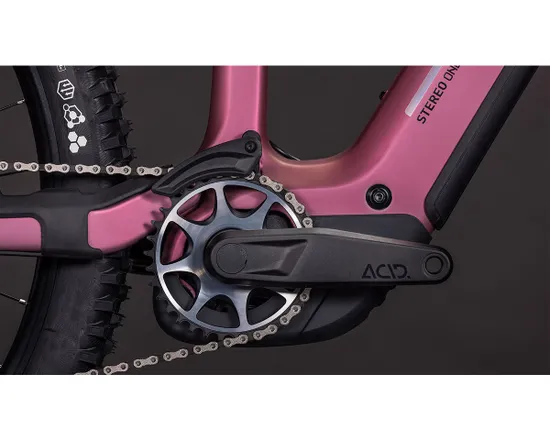 VTT tout suspendu électrique STEREO HYBRID ONE44 HPC SLX 800 Rose/Art