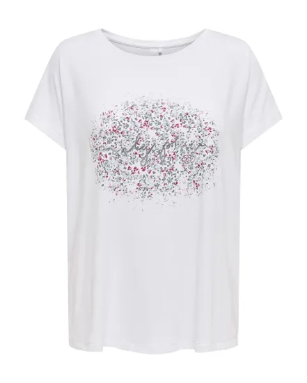 T-shirt manches courtes Femme ONPAUB-SALINA ON SS BAT JRS TEE Blanc