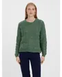 Pull manches longues Femme VMSTINNA LS STRUCTURE BLOUSE GA NOOS Vert