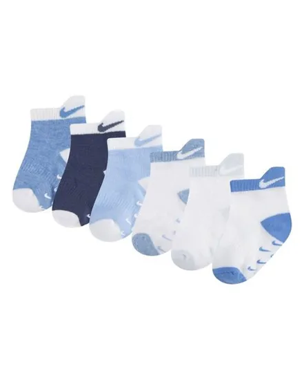 Lot de 6 paires de chaussettes Bébé NHN NIKE PULL TAB 6PK QUARTER Bleu