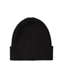 Bonnet Homme PATCH CHUNKY RIB COTTON BEANIE Noir