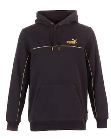 Sweat zip à capuche Homme MINIMAL GOLD HOODIE FL Noir