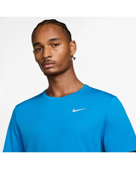 T-shirt Homme M NK DF UV MILER SS Bleu