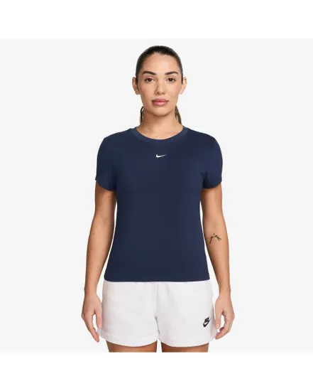 T-shirt Femme W NSW NK CHLL KNT MD CRP Bleu