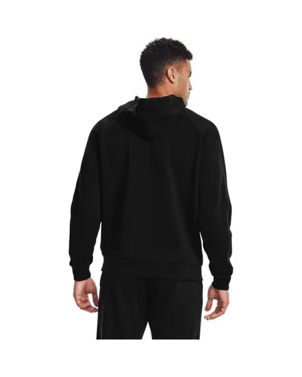 Sweatshirt homme UA RIVAL FLEECE FZ HOODIE Noir