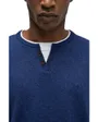 Pullover Homme Knit Henley Col Jersey