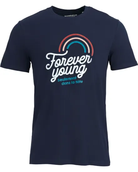 T-shirt Homme BLEU MARINE FOREVER YOUNG Bleu