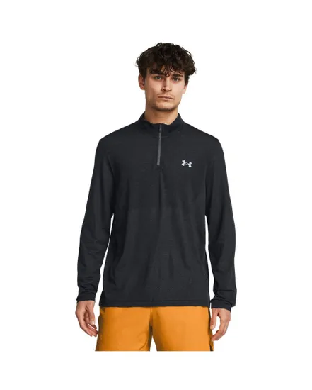 Sweat ML Homme UA SEAMLESS STRIDE 1/4 ZIP Noir