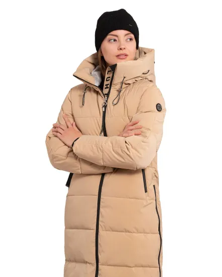 Doudoune longue Femme INKOO Beige