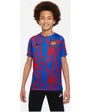 Maillot de football Enfant plus âgé FCB Y NK DF TOP SS PM HM Bleu Barcelone