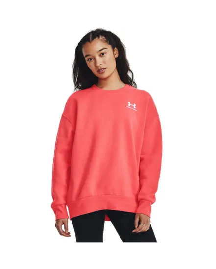 Sweat Femme ESSENTIAL FLC OS CREW Rouge