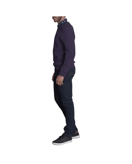 Pull col rond Homme TRANQUILLE Violet
