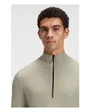 Pull col zippé Homme KANOBIX S Beige Clair