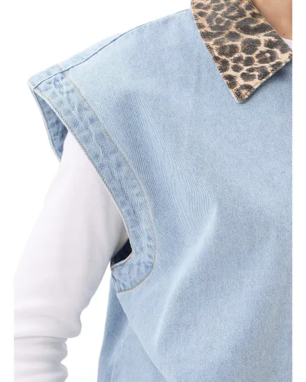 Gilet Femme Pcbreia SL Denim Vest FC