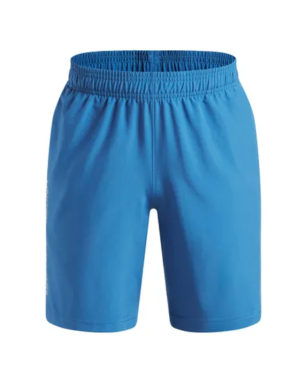 Short Enfant UA TECH WOVEN WORDMARK Bleu
