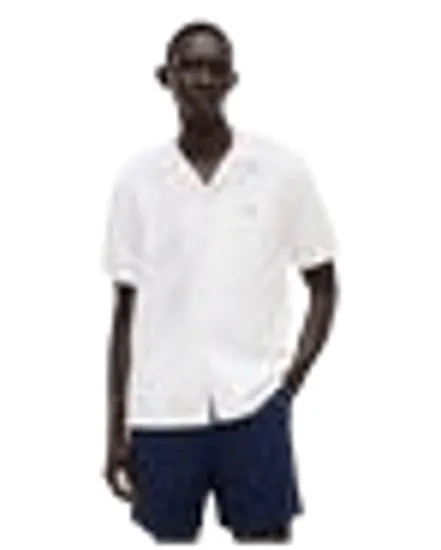 Chemise Homme Lin Blend Solid Ss