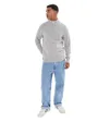 Pull col zippé Homme LAMBSWOOL ZIP MOCK Bleu Chiné