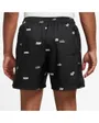 Short Homme M NK CLUB+ WVN FLOW SHORT AOP Noir