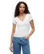 T-Shirt Femme TJW Slim Essential Rib V