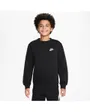 Sweat manches longues Enfant K NSW CLUB FLC CREW LS LBR Noir