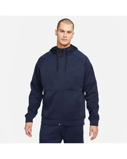 Sweatshirt à capuche manches longues Homme M NK TF HD FZ Bleu