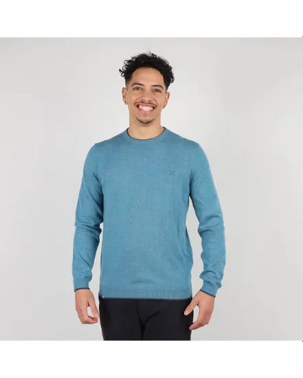 PULL ESSENTIEL COL ROND Homme Bleu