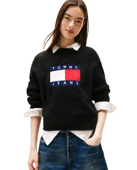 Sweat Femme Tommy Jeans Melange Flag