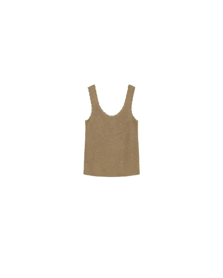 Top Femme VMLEXIE SHINE SL U-NECK TOP BTQ