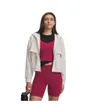 Veste zip Femme UA PERFORMANCE FLEECE JKT Beige