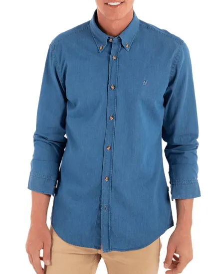 Chemise Homme H-ROAN BD-E-C1-253 Bleu Clair