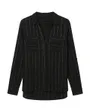 Chemisier Femme VMBUMPY LS GLITTER SHIRT WVN GA NOOS Noir/Argent
