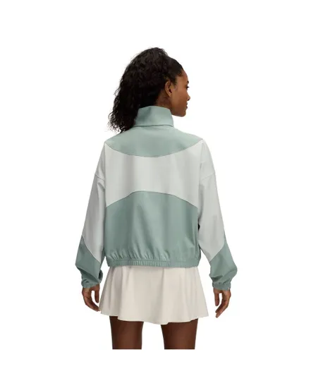 Veste zip à capuche Femme UA RIVAL WOVEN JACKET Vert