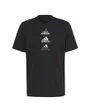 Tee shirt manche courte Homme D2M LOGO TEE Noir