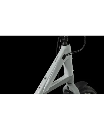 Vélo électrique urbain Unisexe COMPACT HYBRID 500 Blanc