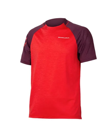 Maillot manches courtes Homme SINGLETRACK Rouge