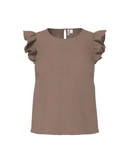 Haut Femme Sans Manches Mousseline Coton