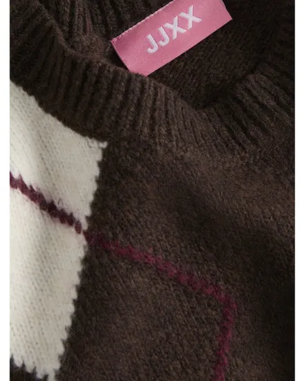 Pull Femme JXHARVI CREW NECK KNIT Marron