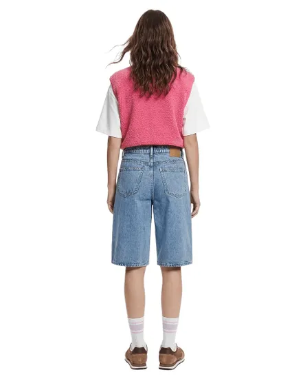 Short Jean Femme Skater Denim Mi-Haute