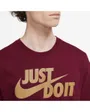 T-shirt manches courtes Homme M NSW TEE JUST DO IT SWOOSH Bordeaux